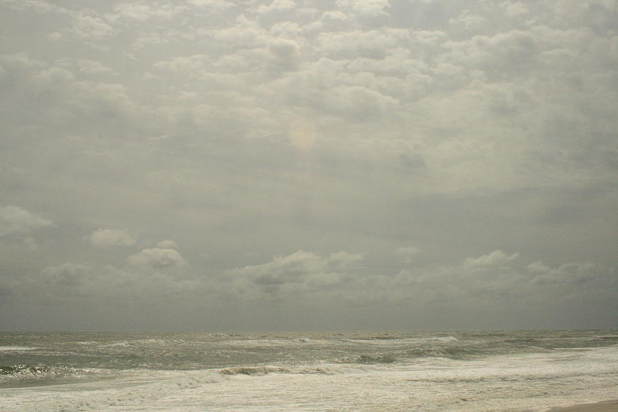 Beach Photograph - Clouds and Sea after Storm by Christopher J Kirby