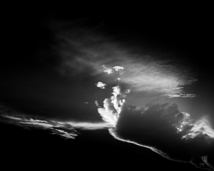 Black And White Photograph - Clouds at Sunset by Alex Snay