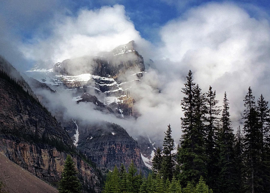 Banff National Park Photograph - Clouds at Ten Peaks  by Art Cole