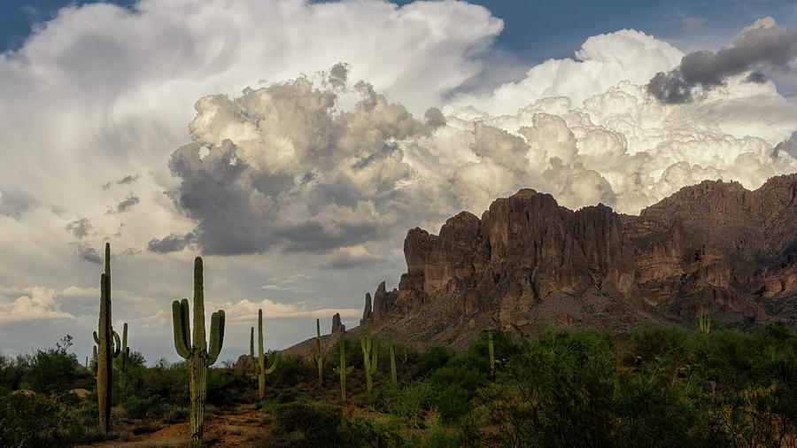 Clouds Bubbling Over The Superstitions  Photograph by Saija Lehtonen