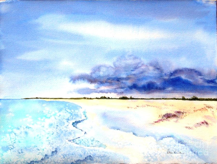 Clouds Gathering over Anegada Painting by Diane Kirk Clouds Gathering over Anegada Painting by Diane Kirk