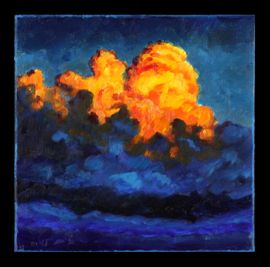 Clouds Image One Painting by John Lautermilch