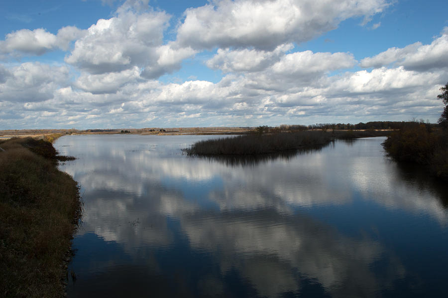 Clouds In A Pond Photograph