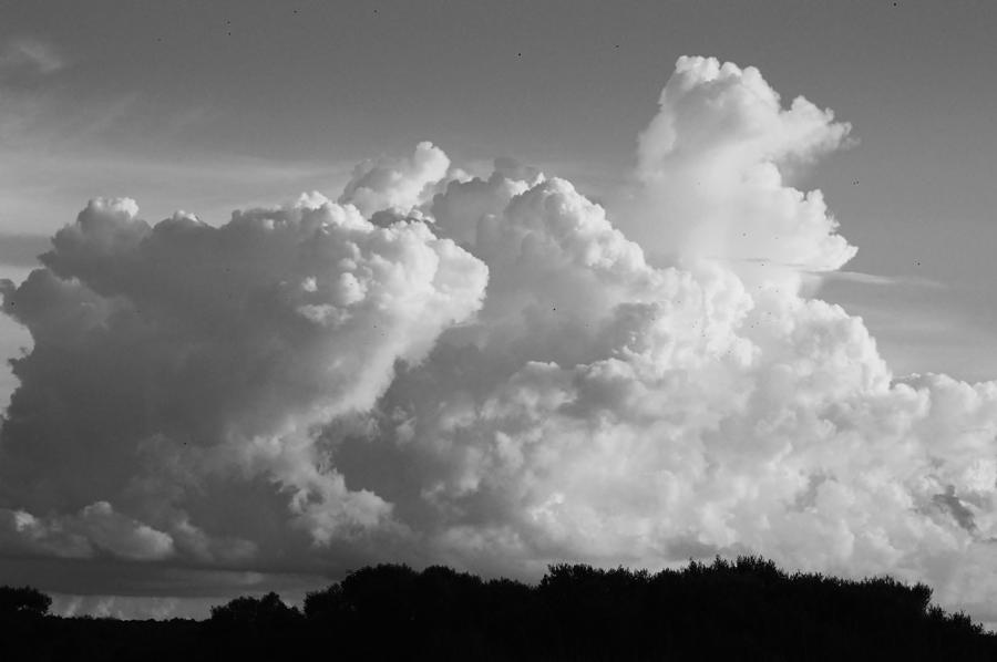 Clouds in Black and White  Photograph by Warren Thompson