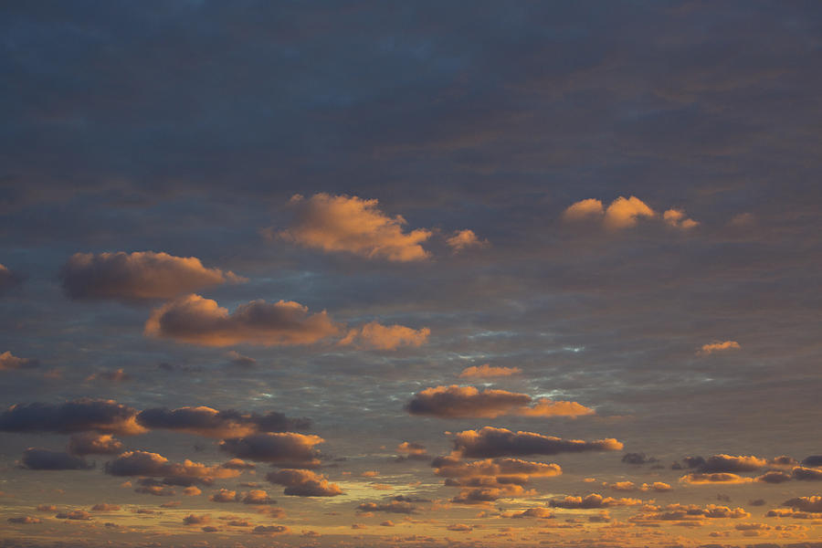 Sunset Photograph - Clouds like a Painting by David Valencia