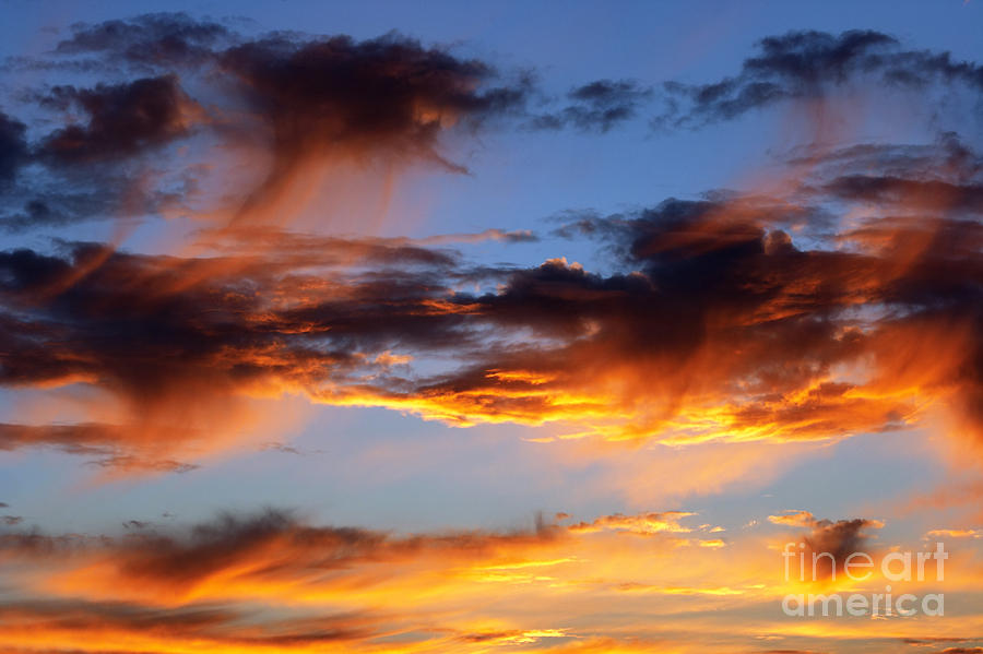 Sunset Photograph - Clouds by Michal Boubin