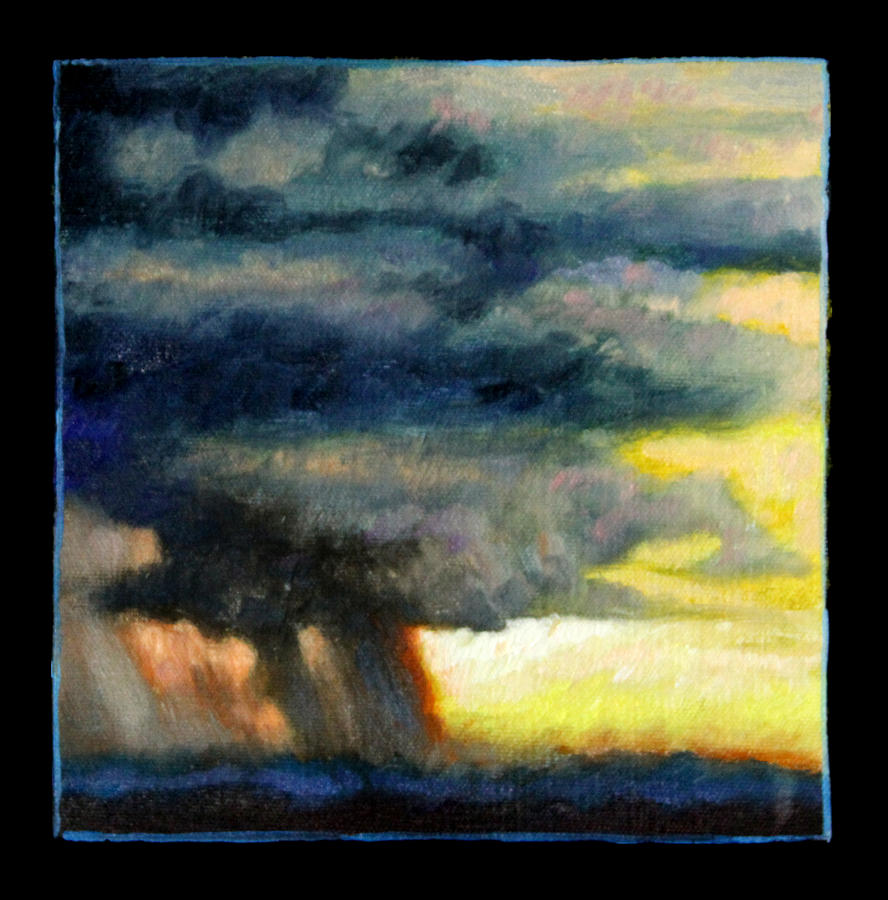 Clouds Number Eight Painting by John Lautermilch