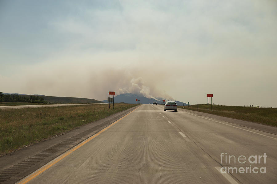 Spearfish Photograph - Clouds of Smoke Billowing off Spearfish by Nikki Vig Spearfish Photograph - Clouds of Smoke Billowing off Spearfish by Nikki Vig
