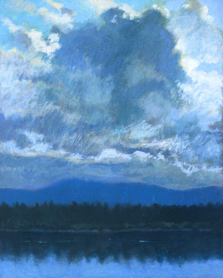 Clouds on the Kootenai Painting by Robert Bissett