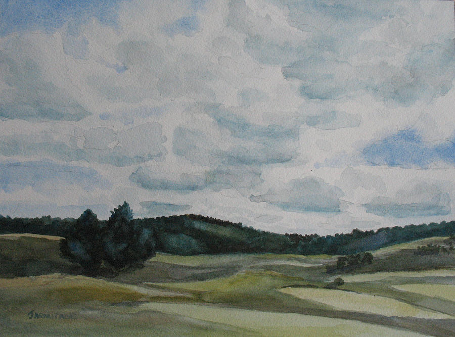 Mountain Painting - Clouds over Boot HIll by Jenny Armitage