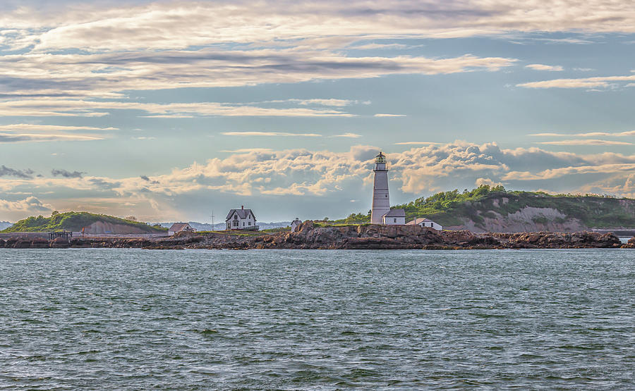Clouds Over Boston Lighthouse Photograph by Brian MacLean