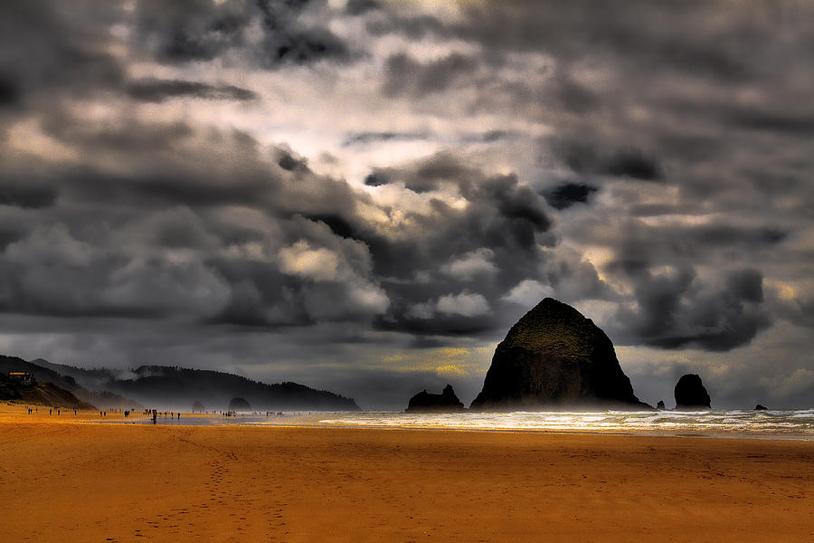 Clouds over Cannon Beach Photograph by David Patterson
