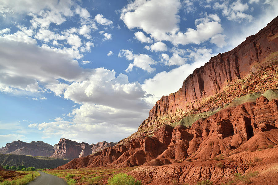 Clouds over Capitol Reef Photograph by Ray Mathis