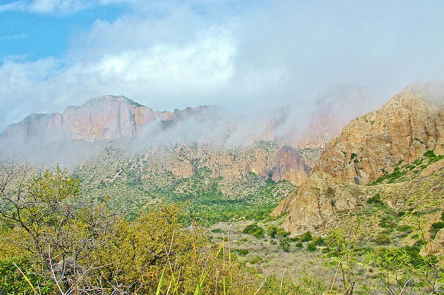Clouds over Chisos Mountains in Big Bend National Park, Texas Photograph by Ruth Hager