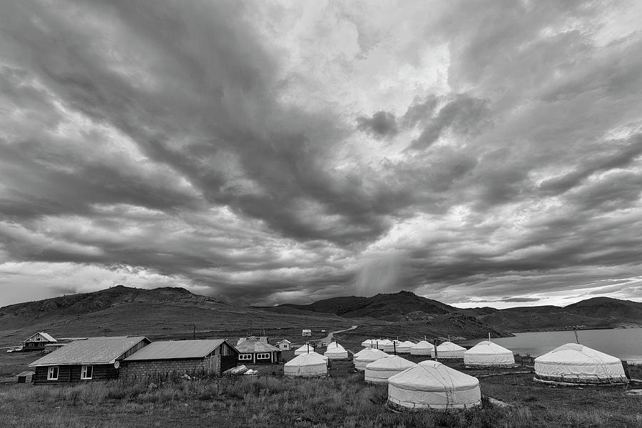 Clouds over Ger camp Photograph by Hitendra SINKAR
