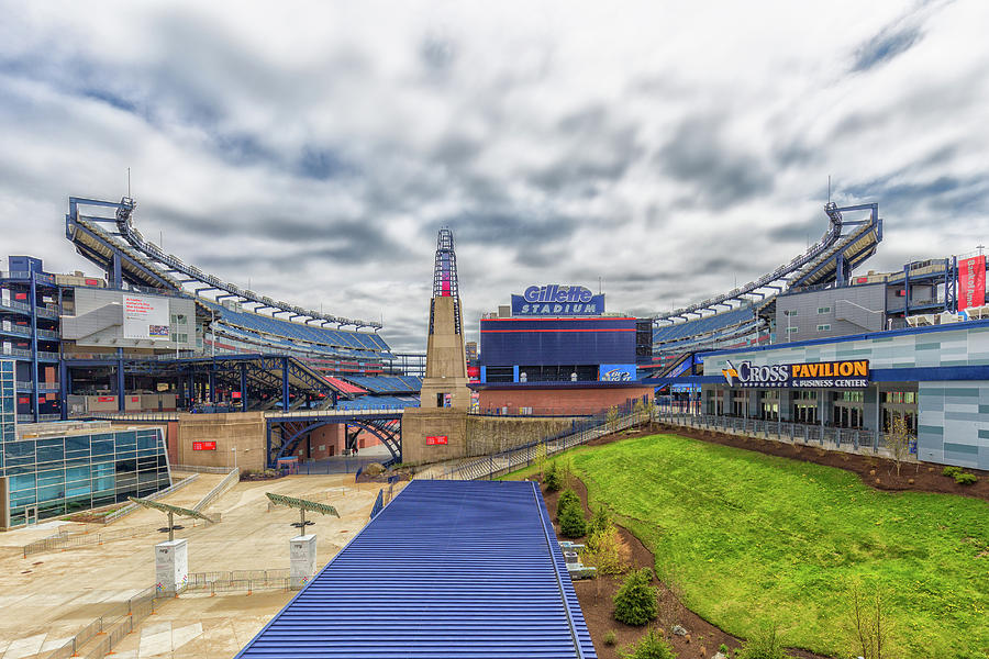 Clouds Over Gillette Stadium Photograph by Brian MacLean