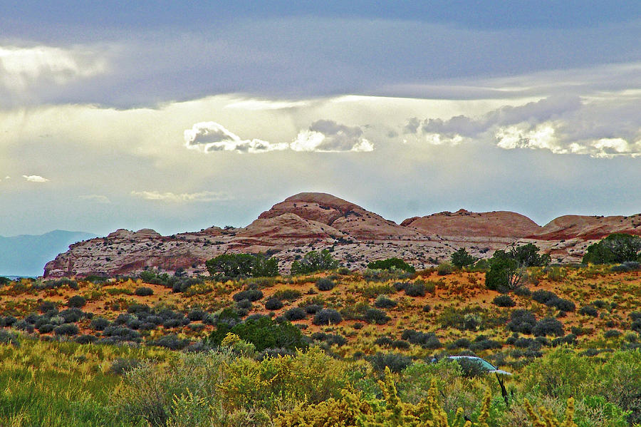 Clouds over Island in the Sky District of Canyonlands National Park, Utah Photograph by Ruth Hager