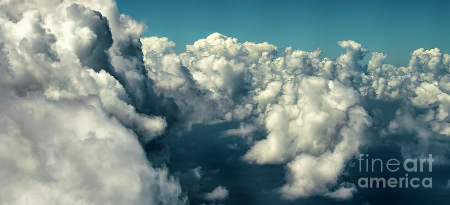 Clouds over Montego Bay in Jamaica Aerial Photo Photograph by David Oppenheimer