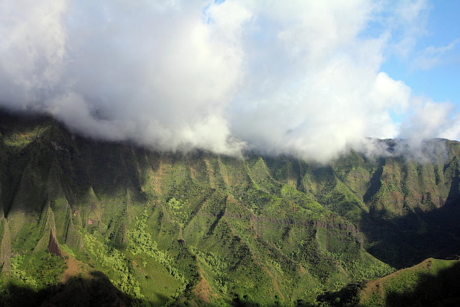 Clouds Over Napali III Photograph by Mary Haber