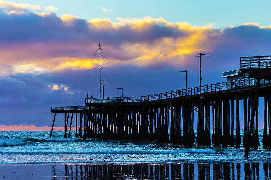 Clouds Over Pismo Pier Photograph by Garry Gay