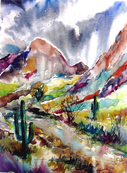 Landscape Painting - Clouds Over Pusch Ridge by Murray Keshner