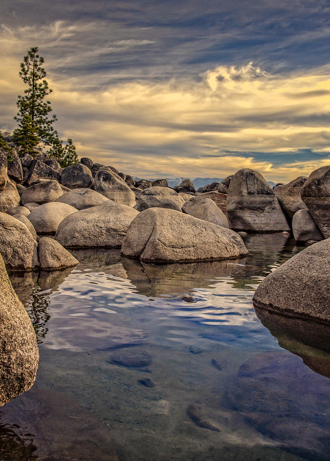 Clouds Over Sand Harbor Photograph by Marc Crumpler