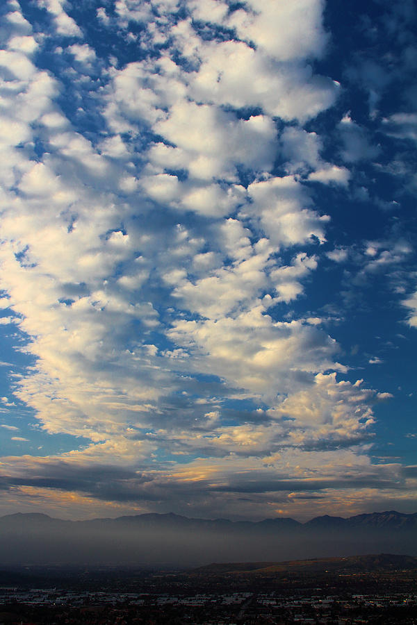 Clouds over San Gabriel Mountains Photograph by Viktor Savchenko