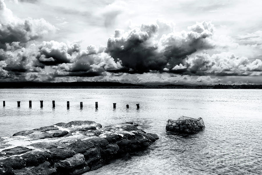 Clouds Over Star Beach at Bocas del Toro Photograph by John Rizzuto