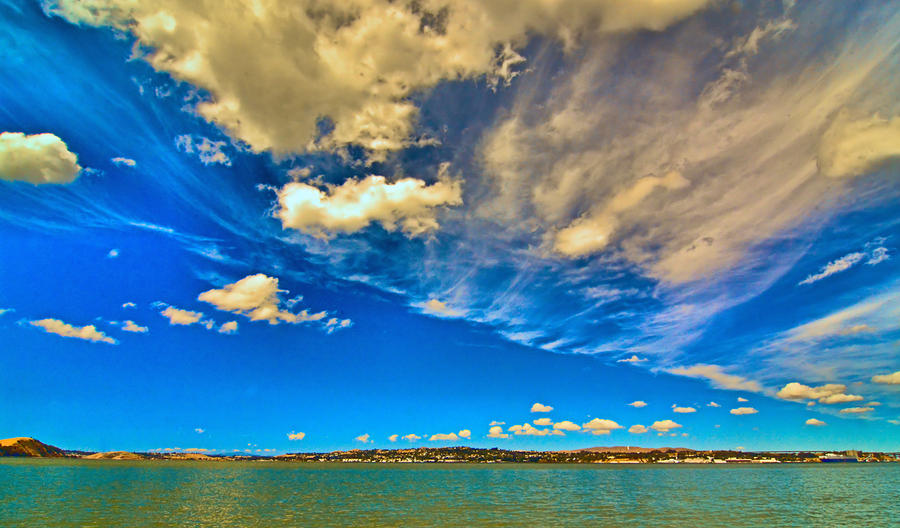 Clouds over Suisun Bay Photograph by Josephine Buschman