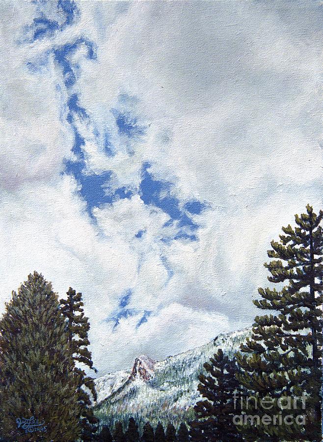 Landscape Painting - Clouds over Tahquitz by Jiji Lee