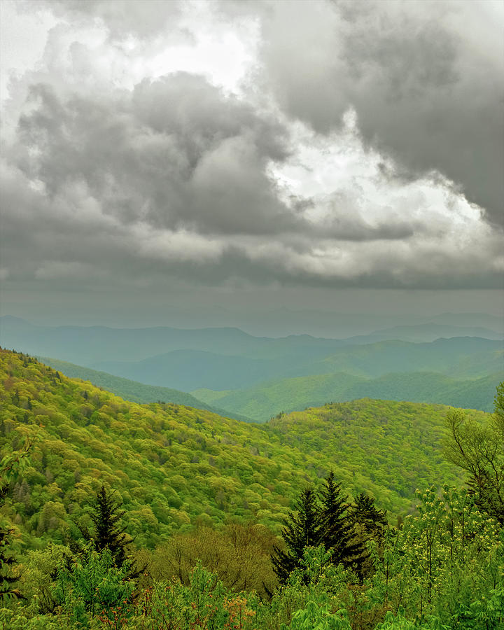 Clouds over the Blue Ridge Photograph by Kelly VanDellen