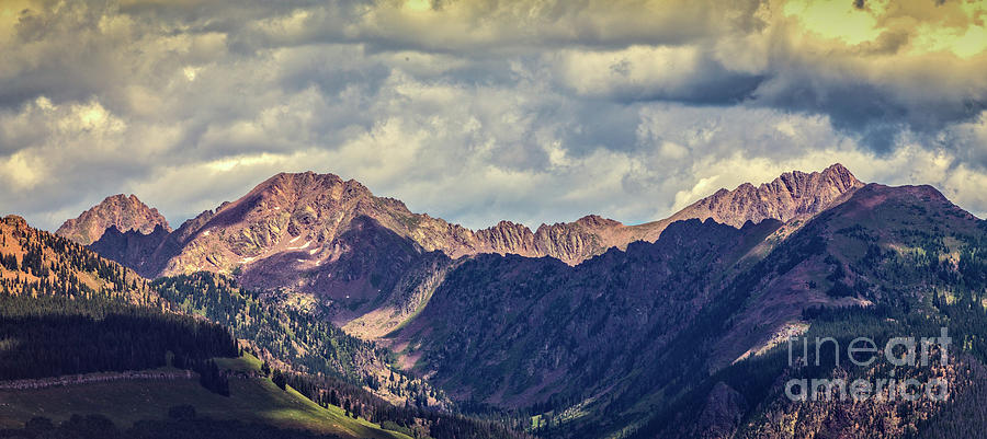 Clouds over the Gore Range Photograph by Franz Zarda