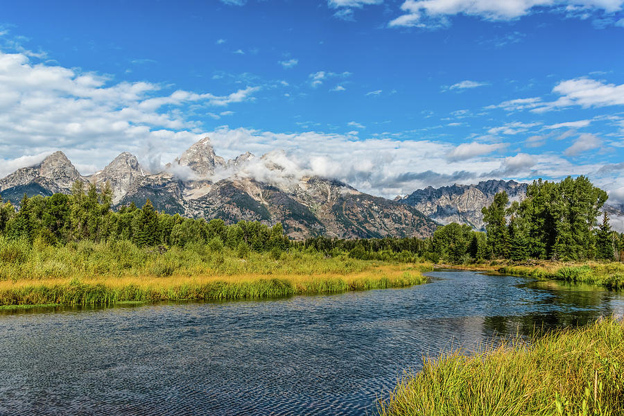 Clouds Over The Grand Tetons Photograph by Yeates Photography