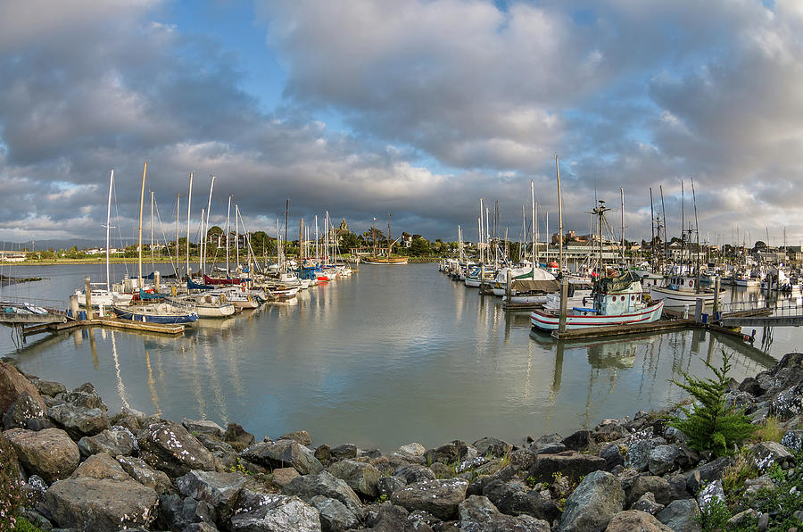 Clouds over the Marina Photograph by Greg Nyquist