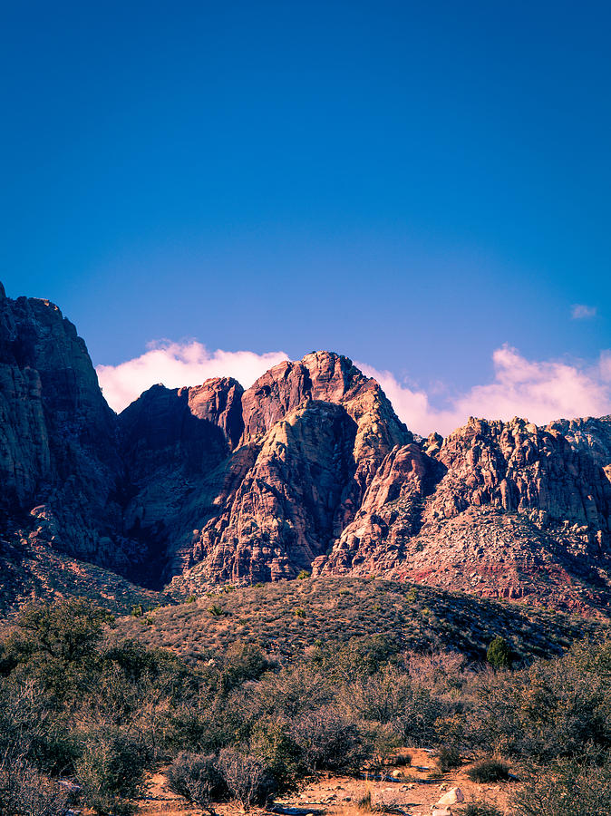 Desert Photograph - Clouds over the Mountain by Rockland Filmworks