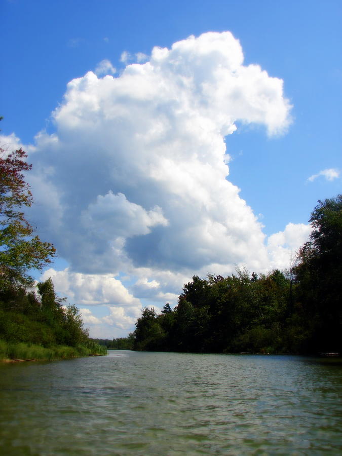 Clouds over the Platte River Photograph by Michelle Calkins