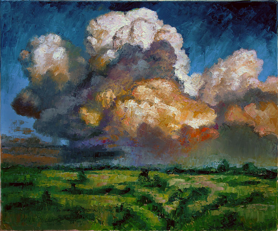 Clouds Over the Prairie Painting by John Lautermilch