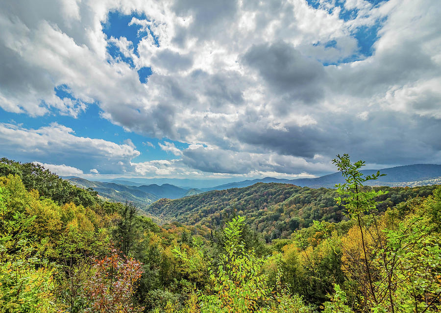 Clouds Over the Smokies Photograph by Peggy Blackwell