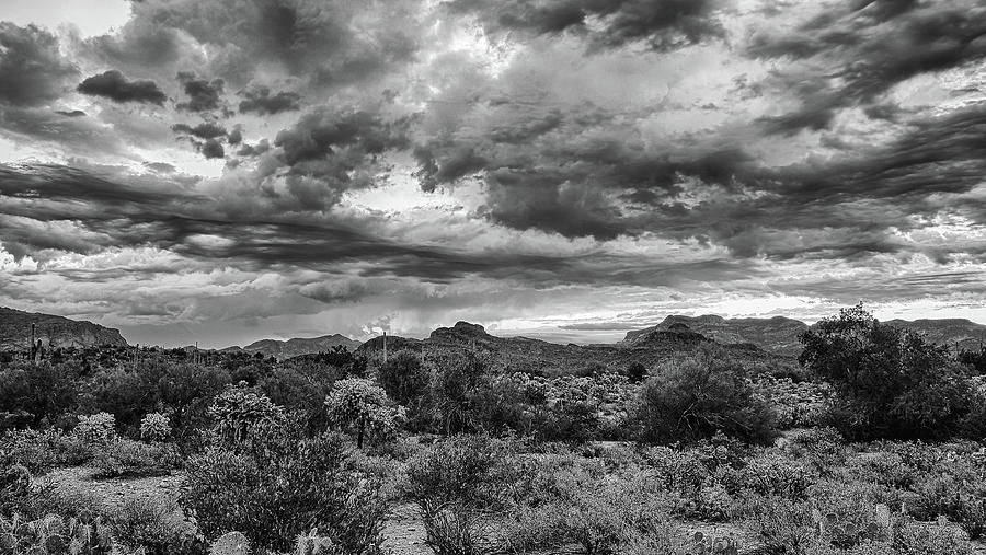 Clouds Over the Superstitions Photograph by Monte Stevens
