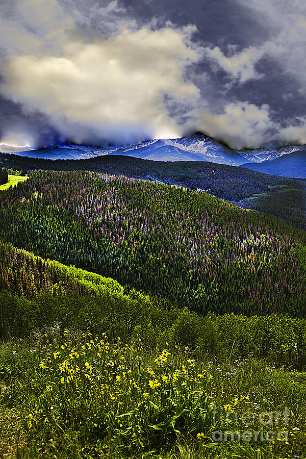 Clouds Over Vail Photograph by Madeline Ellis