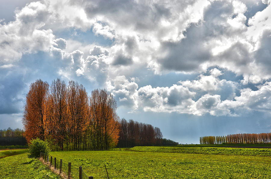 Clouds over Voorne Photograph by Frans Blok