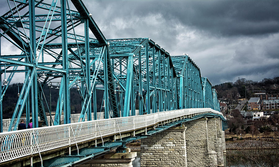 City Photograph - Clouds Over Walnut Street Bridge by Greg and Chrystal Mimbs