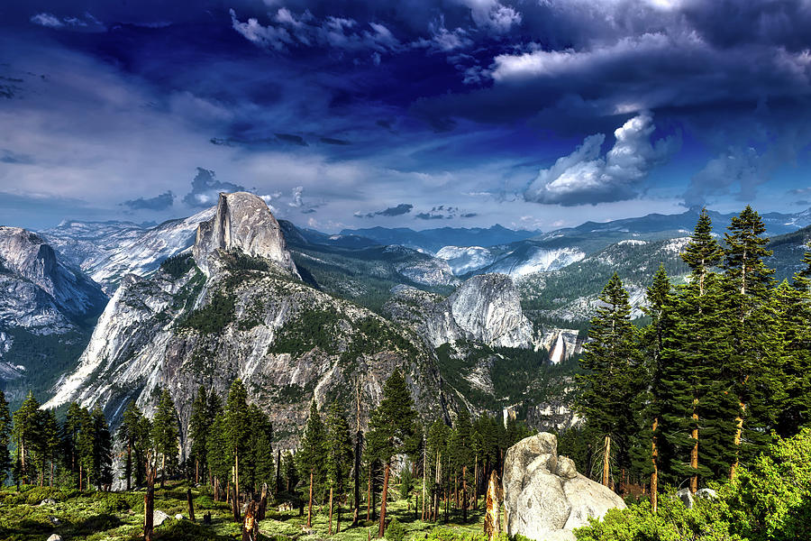 Clouds over Yosemite Photograph by Mountain Dreams