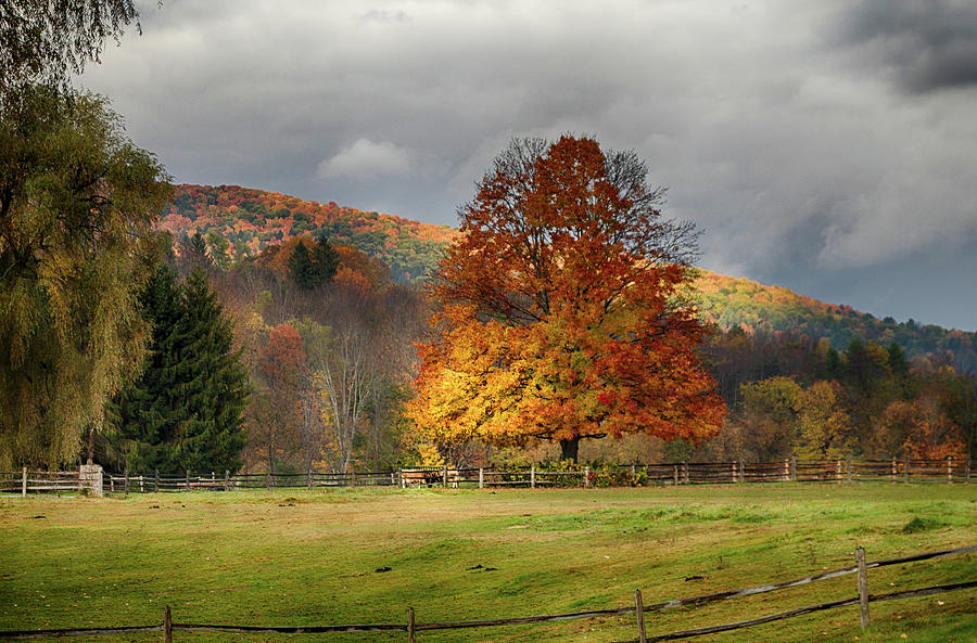 Clouds part over Marsh Billings-Rockefeller NHP Photograph by Jeff ...