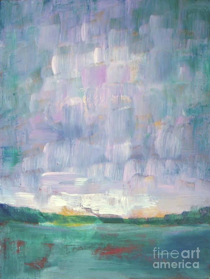 Abstract Painting - Clouds Racing  by Vesna Antic