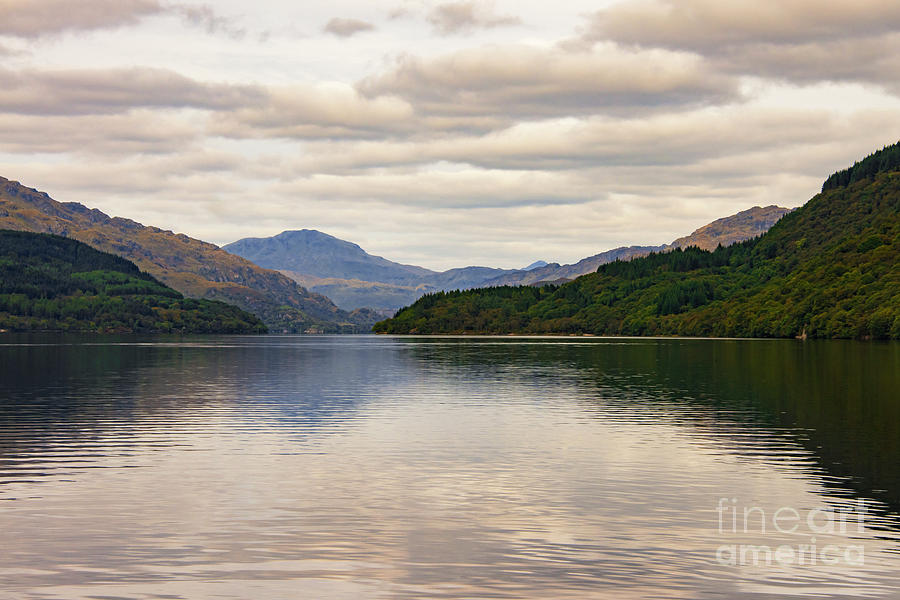 Clouds Reflected in Loch Lomond Photograph by Bob Phillips