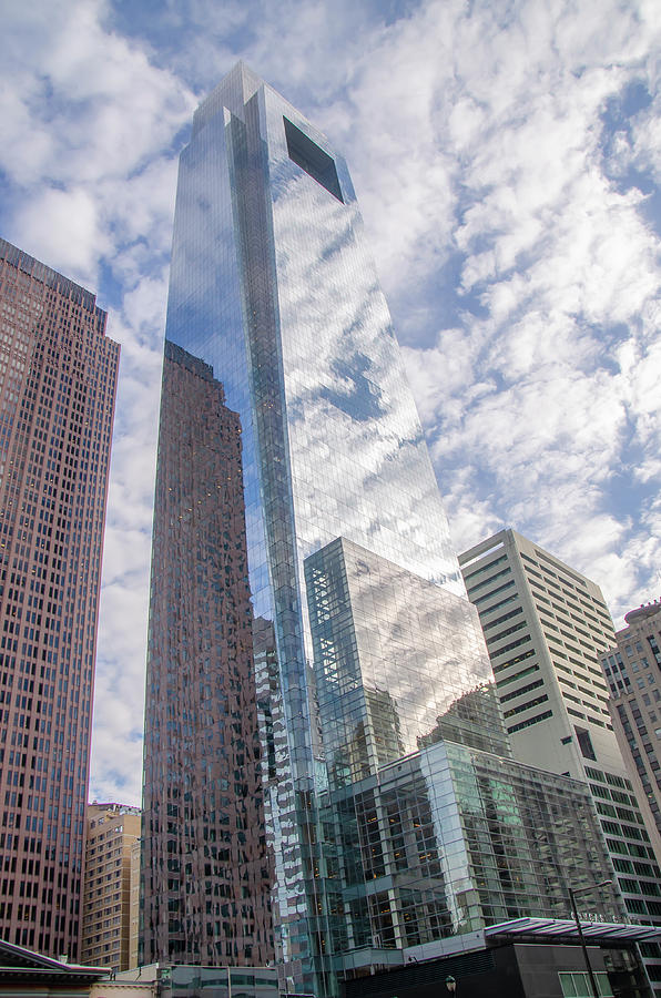 Clouds Reflecting off of Comcast Center Photograph by Bill Cannon