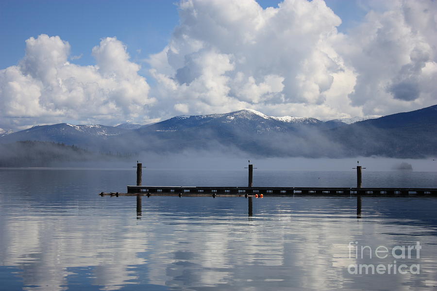 Clouds Reflecting off Priest Lake Photograph by Carol Groenen