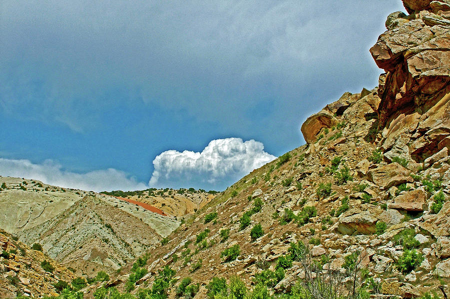 Clouds Rising over Quarry in Dinosaur National Monument, Utah Photograph by Ruth Hager