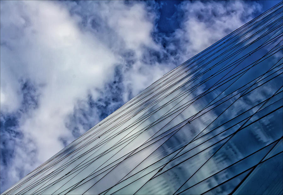 Clouds Sky and Glass Architecture Photograph by Robert Ullmann